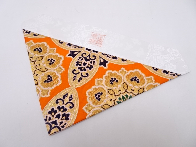 K100　未使用品　本金金襴打敷